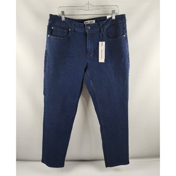 DKNY Jeans Mens 34x30 Blue Mercer Skinny Fit Stretch Denim NWT - Picture 1 of 14